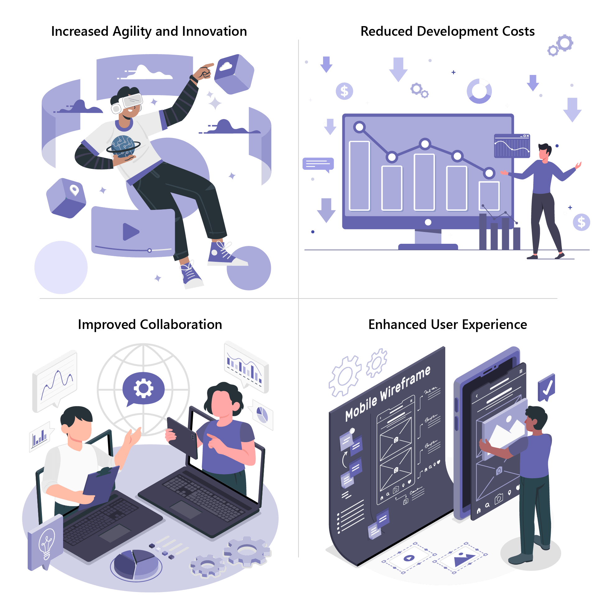 Reactore On Linkedin The Low Code Revolution Democratising Development - Elegant Colorful Illustration - Mobile